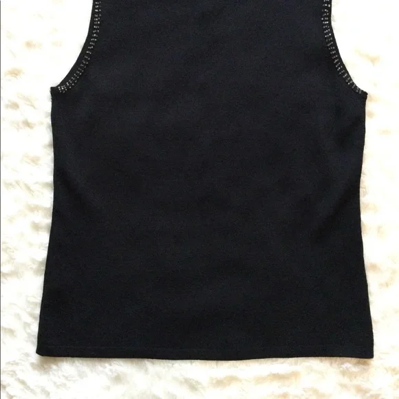 💎2xHP!💎 VINTAGE | Joseph A. | Exquisite Beaded Sequin Sleeveless Top - Picture 13 of 15